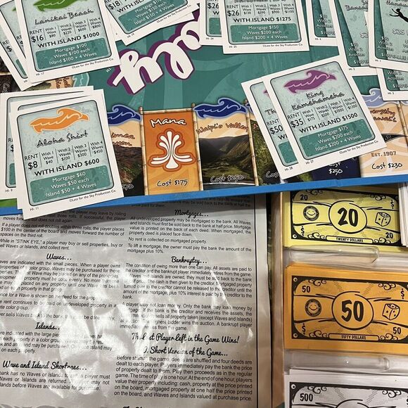 Hawaii Opoly Hawaiian Monopoly‎ Board Game Complete Open Box Late For The Sky - Picture 3 of 6